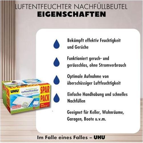 Actual product image UHU Dehumidifier (3x)