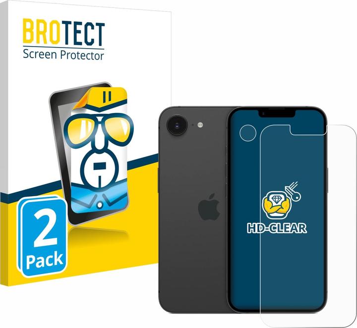 Actual product image BROTECT Screen Protector Clear (2 pcs., Apple iPhone 16e)