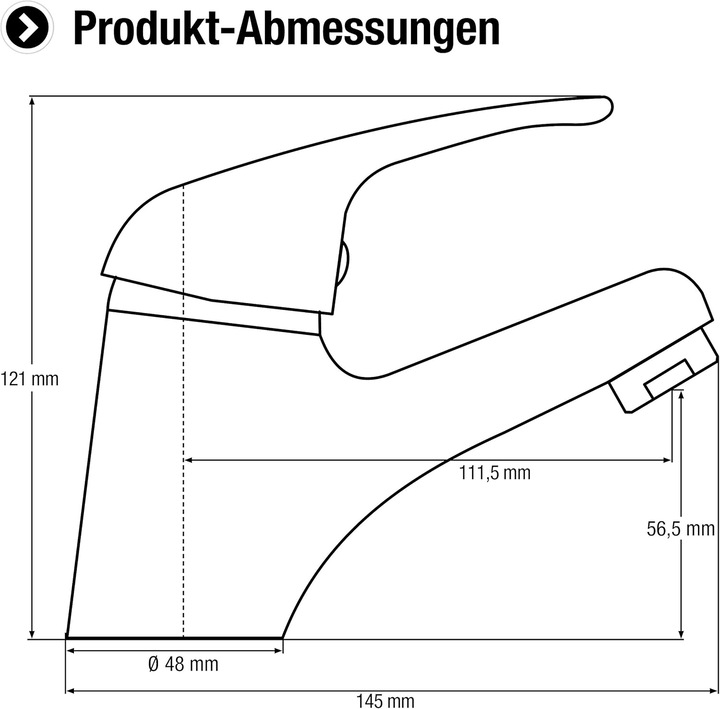 Actual product image Cornat Waschtisch-Einhebelarmatur Yago