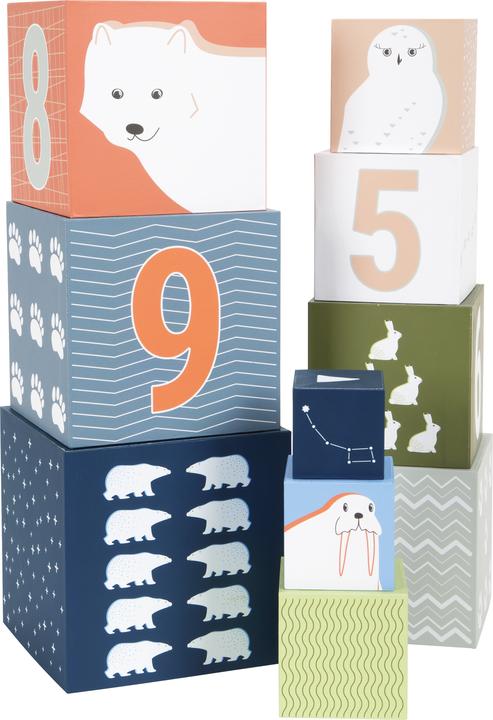 Actual product image small foot Arctic" stacking cube