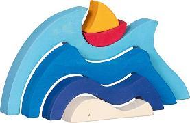 Goki Puzzle Mein Schifflein auf dem Meer, 6-teilig, evolution (6 Teile)