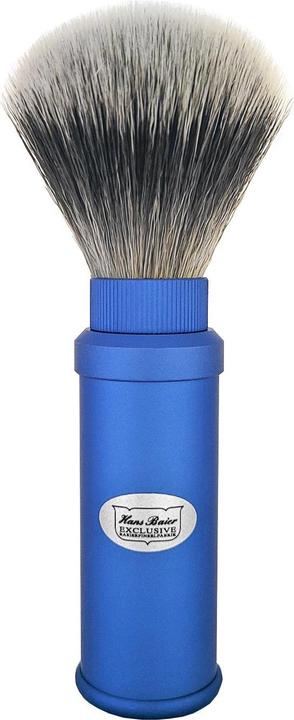 Immagine prodotto Pennello da barba da viaggio in alluminio blu sintetico (Pennello da barba)