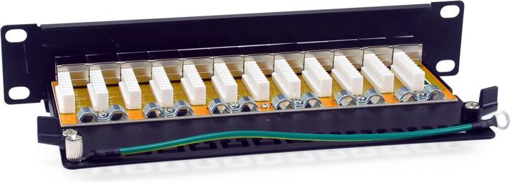 Produktbild equip Patchpanel 12x RJ45 Cat6A 10" FTP 1HE Premium schwarz