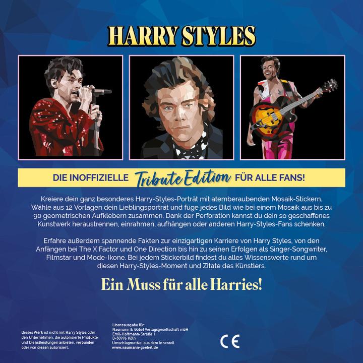 Produktbild Tribute Edition Harry Styles Mosaik Stickerbuch