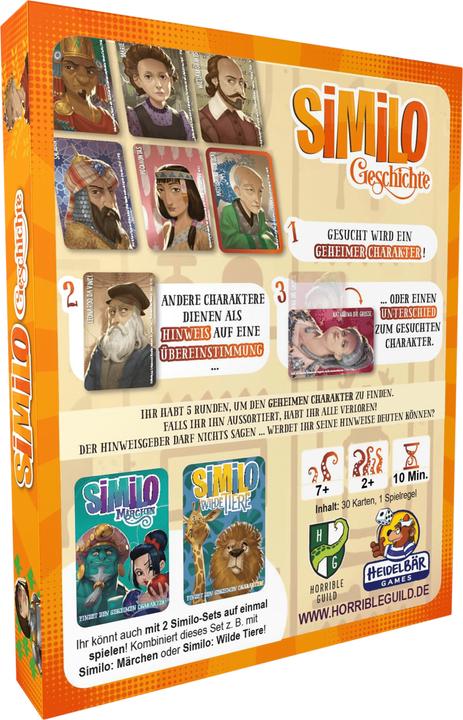 Produktbild Horrible Guild HR003 - Similo - Geschichte, Kartenspiel, 2+ Spieler, ab 7 Jahren (DE-Ausgabe) (Deutsch)
