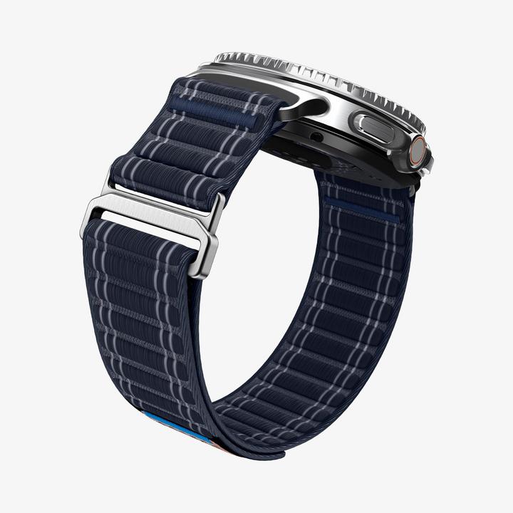 Actual product image Spigen - WBF0 - Samsung Galaxy Watch8 40mm/Watch8 44mm/Watch8 Classic - Navy (20 mm, 22 mm, Fabric, Nylon)