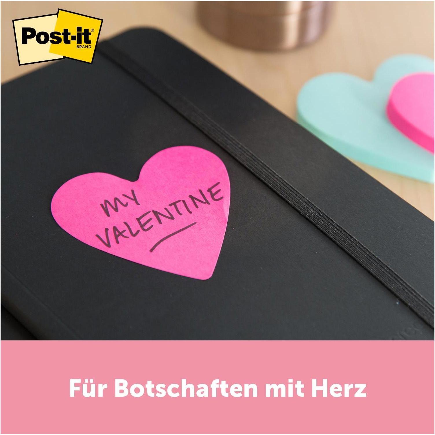 Thumbnail - Post-it, Haftnotiz, Herz (7 x 7 x 12.5 cm)