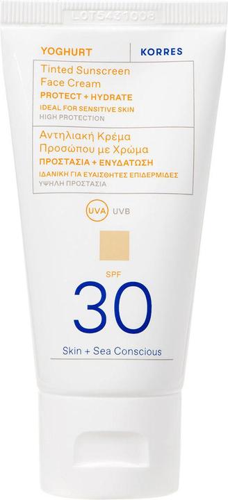 Korres Yoghurt Tinted Sunscreen Face Cream SPF 30 (Sonnencreme, SPF 30, 50 ml)