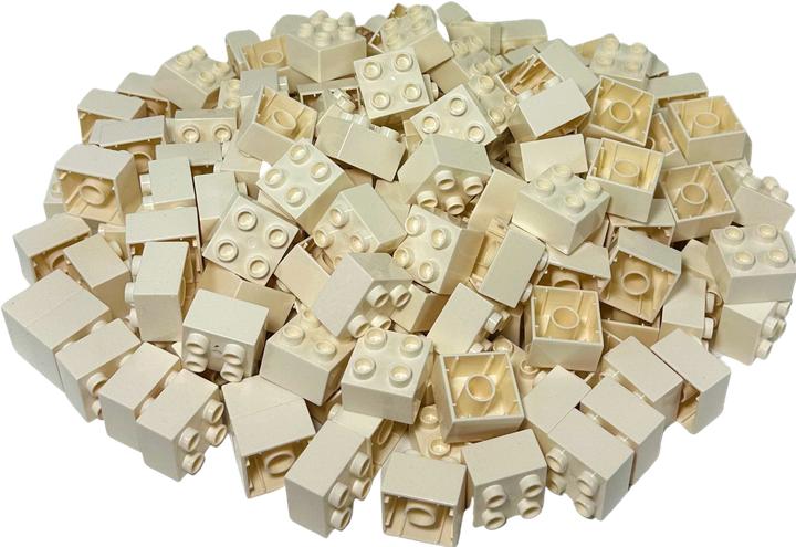 Actual product image LEGO DUPLO® 2x2 bricks White building blocks Basic bricks - 3437 NEW! Quantity 10x (3437)