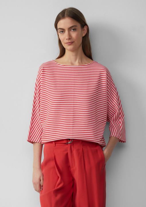 Image du produit S.Oliver T-Shirt Gestreiftes T-Shirt im Relaxed Fit mit 3/4-Ärmeln (38)