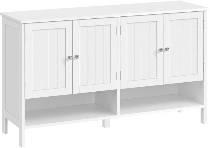 Vasagle Schuhschrank Landhausstil 120 x 70 cm, Weiss (120 x 70 x 35 cm)