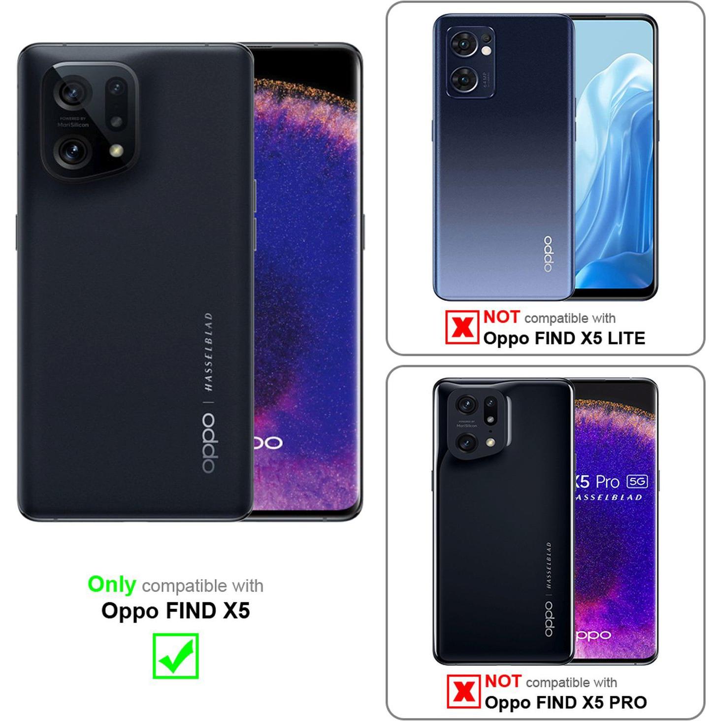 Thumbnail - Cadorabo TPU Candy Hülle für Oppo FIND X5 (Oppo Find X5), Smartphone Hülle, Rosa