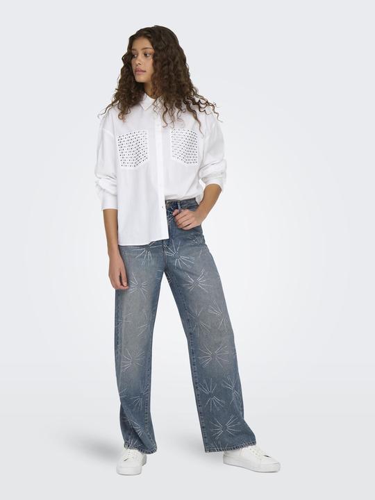 Immagine prodotto Only ONLHOPE Hohe Taille Weiter Beinschnitt Jeans Jeans mit weitem Bein (W29/L32)