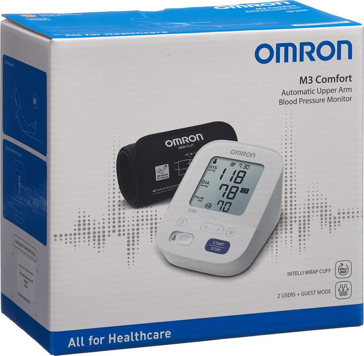 Omron PI-APS) Blutdruckmessgerät Oberarm M3 Comfort (Blutdruckmessgerät Oberarm)