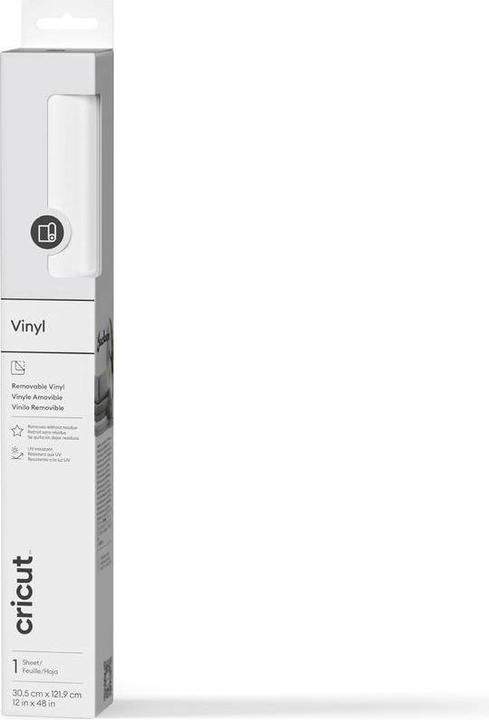 Produktbild Cricut Vinylfolie wiederablösbar Weiss 30.5 x 122 cm, 1 (1x)