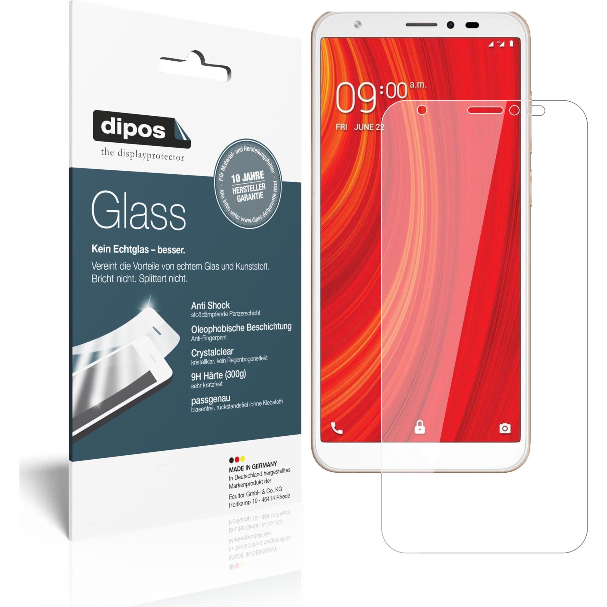 Dipos Displayschutz Anti-Shock (2 Stück, Lava Z61), Smartphone Schutzfolie, Transparent