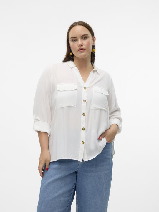 Produktbild Vero Moda Normal geschnitten Hemdkragen Curve Ärmel mit Umschlag Hemd Hemd (52)