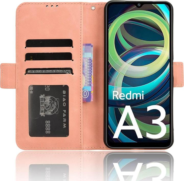 Image du produit Cover-Discount Xiaomi Redmi A3 - Etui avec de nombreuses poches pour cartes (Xiaomi Redmi A3)