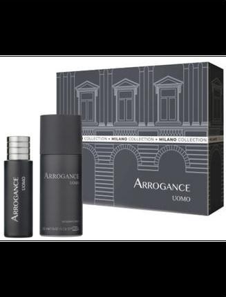 Actual product image Arrogance Uomo Grigio Eau De Toilette 30ml + Deodorant Spray (Eau de toilette, 30 ml)