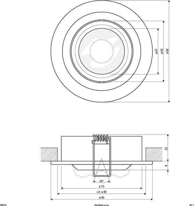 Produktbild EVN NV-Einbauleuchte