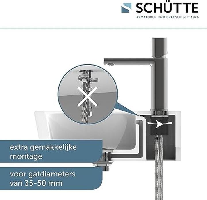 Immagine prodotto Schütte Rubinetto da bagno NEW YORK miscelatore per lavabo Grafite opaco miscelatore monocomando 33612