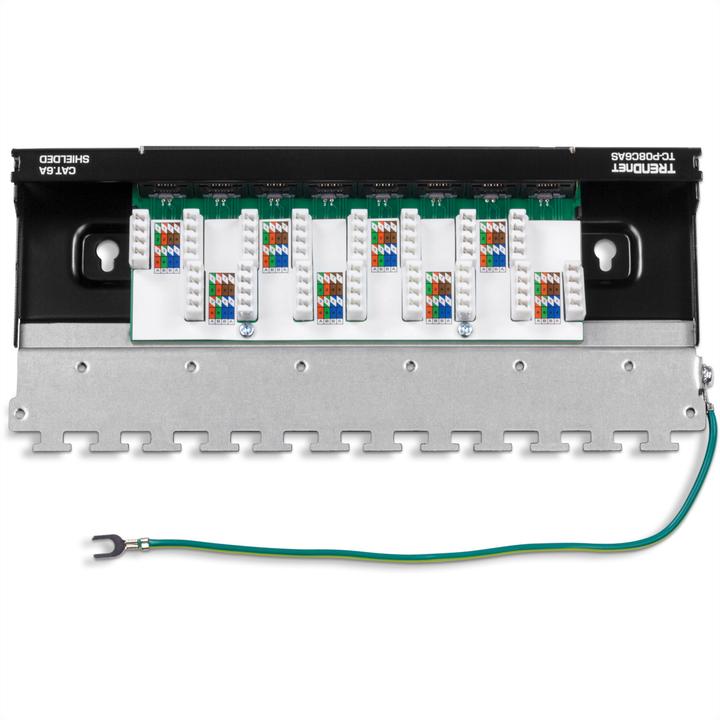 Actual product image Trendnet 8-port shielded patch panel for wall mounting
