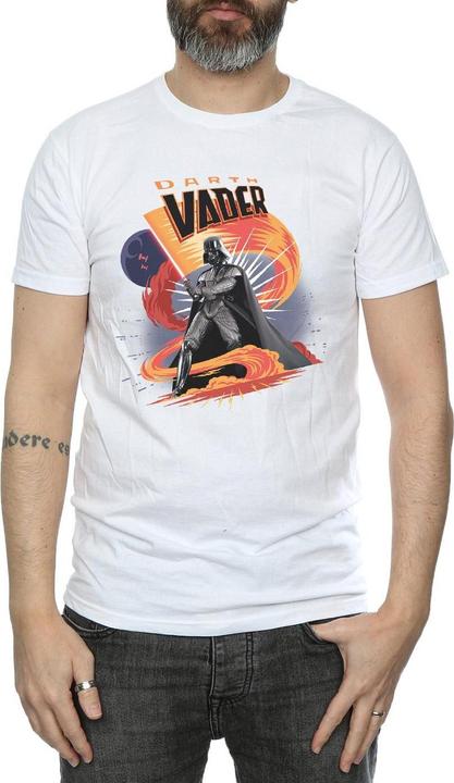 Actual product image Star Wars Mens Darth Vader Swirling Fury T-Shirt (XXL)
