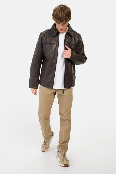 Produktbild Camel Active Leder Blouson mit Hemdkragen (56)