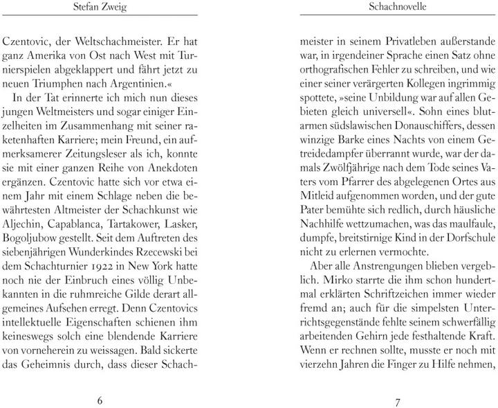 Produktbild Schachnovelle (Deutsch, Stefan Zweig, 2013)