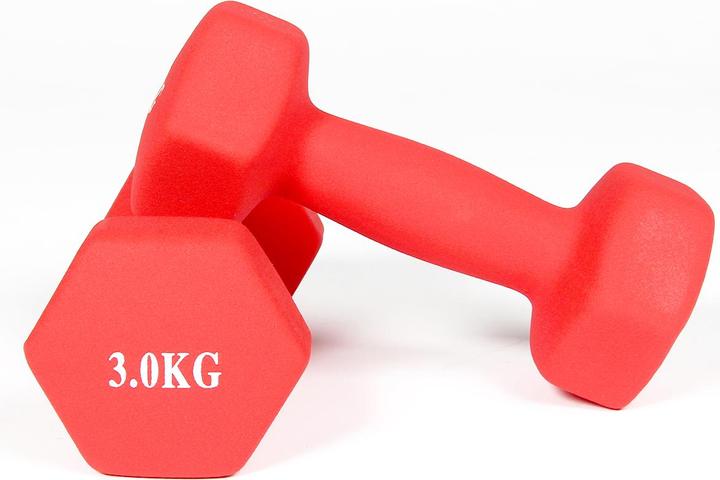 Actual product image Gladiatorfit Neoprene dumbbells (2 x 3 kg)