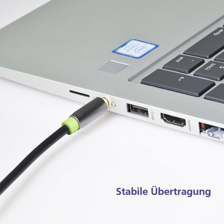 Produktbild Helos Adapterkabel, Klinke 3,5mm Buchse/2x Klinke 3,5mm Stecker,PREMIUM, schwarz Klinke 3,5mm Buchse/2x K (Audio Splitter)