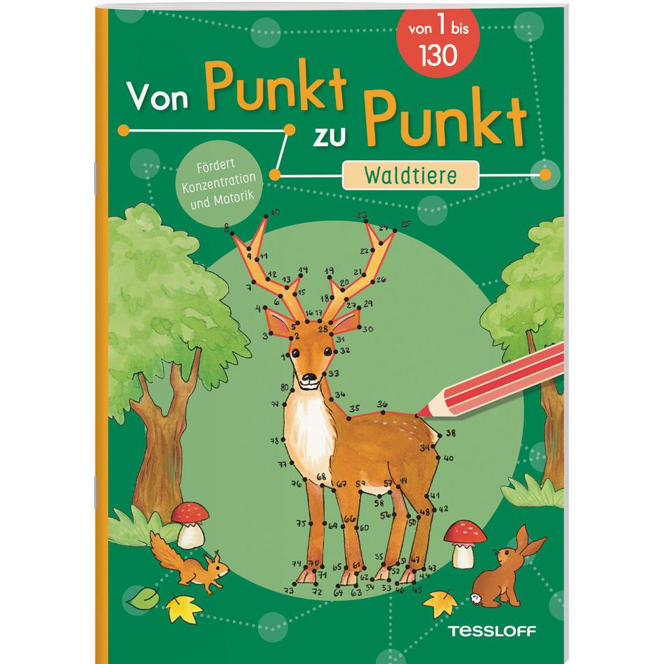 Von Punkt zu Punkt. Waldtiere, Kinderbücher von Corina Beurenmeister