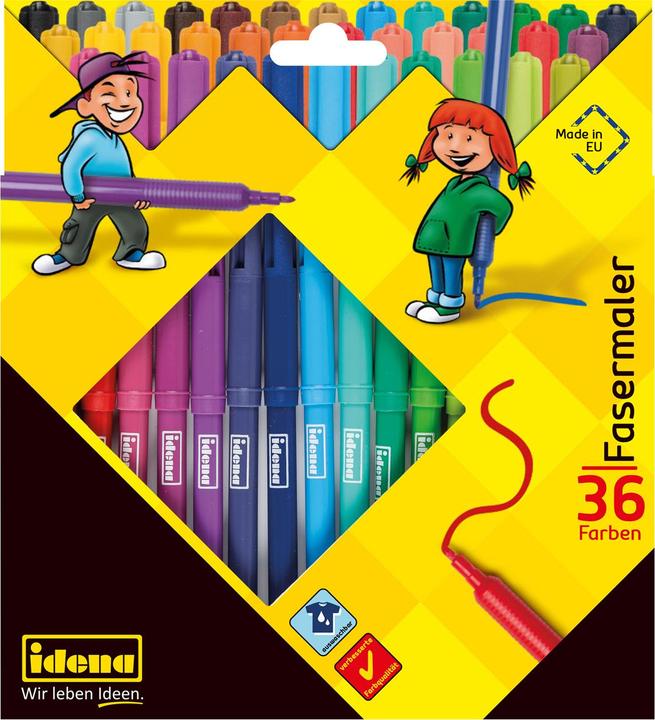 Actual product image Idena Fibre-tip pens 36 pieces Line width: 2 mm (36x)