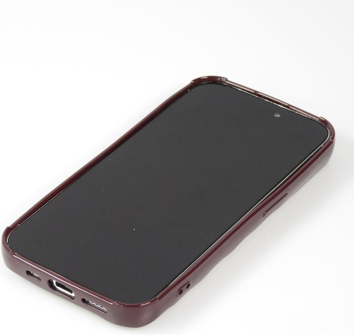 Image du produit PhoneLook Coque Silicone avec forme de vague 3D mat Violet (Apple iPhone 15 Pro Max)