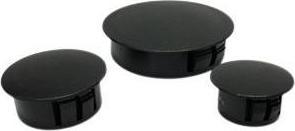 RS PRO Blanking plug hole Ø 12.7mm, without thread, nylon 66, locking Ø 16.5mm, black