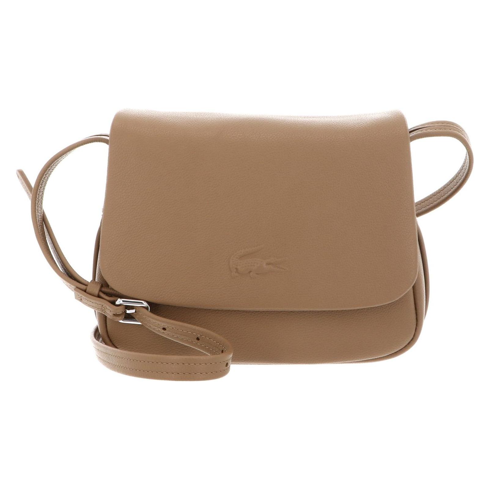 Lacoste, Damen, Handtasche, City Court Flap Crossover Bag, Beige