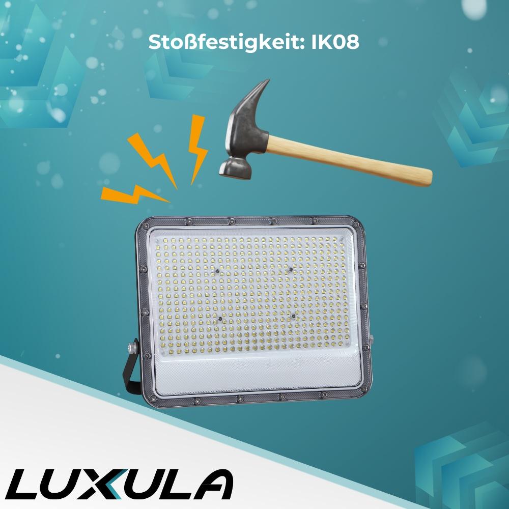 Thumbnail - Luxula, Fassadenbeleuchtung, LED-Fluter, EEK: E, 300W, 37500lm, 4000K, IP65, grau (37500 lm, IP65)