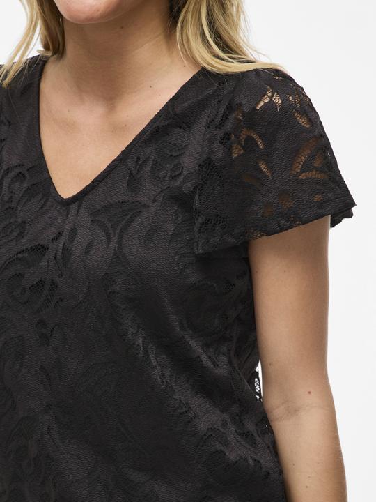 Image du produit Vila VISTASIA V-Ausschnitt Oberteil mit kurzen Ärmeln (S)