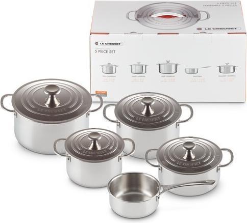 Produktbild Le Creuset 3-Ply Plus 5Tlg. Topfset (Pfannenset + Topfset, Edelstahl)
