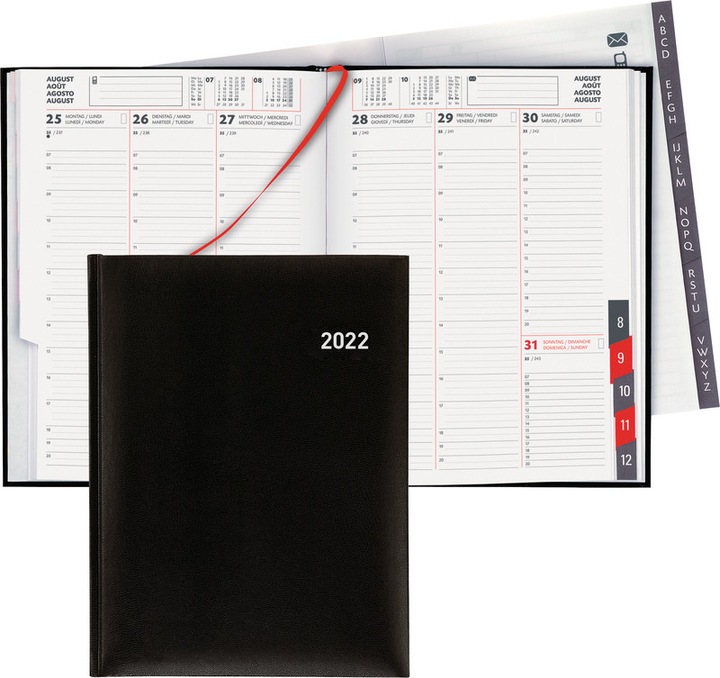 Produktbild Biella Geschäftsagenda Orario (A5, Deutsch, Französisch, Italienisch, Englisch)