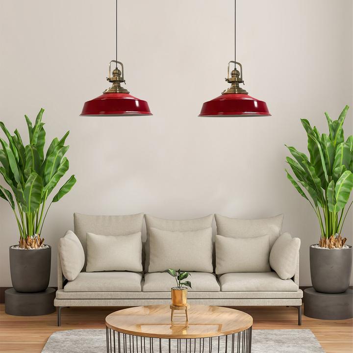 Productafbeelding Bamyum Asletl Pendelleuchte Rot x2 Flamme (E27)