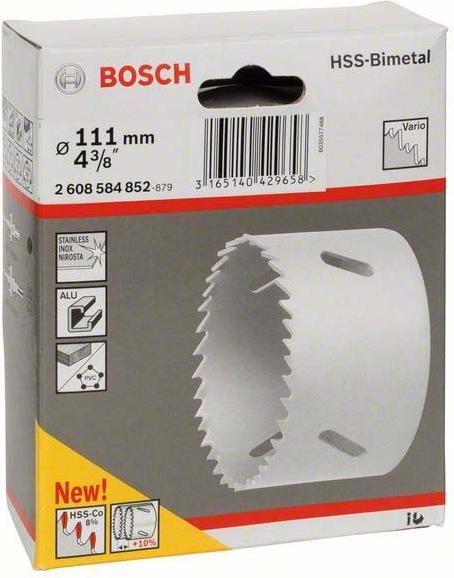 Image du produit Bosch Professional Zubehör Scie cloche bimétallique HSS pour adaptateur standard, 111 mm, 4 3/8 pouces (111 mm)