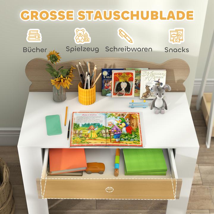 Actual product image Aiyaplay Kinderschreibtisch Set MDF, Kiefernholz Naturholz (Child seating group)