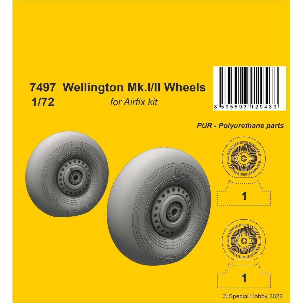 CMK Wellington Mk.II Wheels 1/72 / for Airfix kit