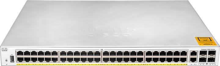 Actual product image Cisco 48 Port Rail Switch C1000-48T-4G-L (48 Ports)