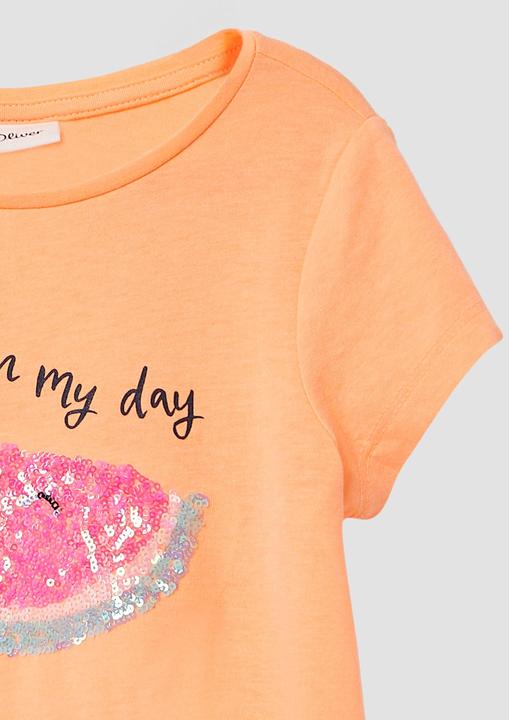 Immagine prodotto S.Oliver T-Shirt T-Shirt mit Print und Pailletten (140)