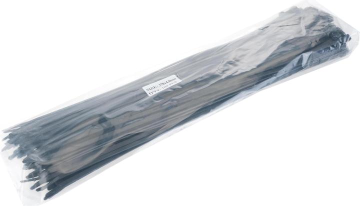 Actual product image VR-Technics Cable tie 370 x 4.8mm, black, 100 pieces (Velcro cable ties, 370 mm, 100 pcs.)