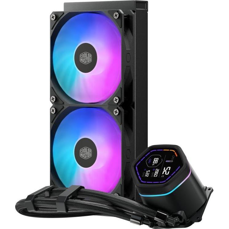 Cooler Master ML Core Nex Digital 240 Black ARGB, Raffreddamento ad acqua CPU, Nero