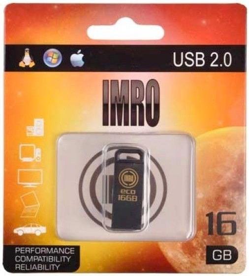 Actual product image IMRO pendrive 16GB USB 2.0 Black (16 GB, USB-A)