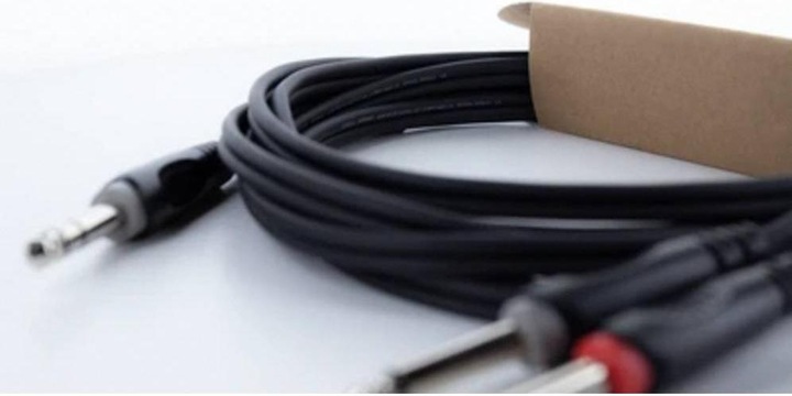 Actual product image Cordial 14879 Klinke Audio Y-Adapter (1x Klinkenstecker 6.3 mm (stereo) - 2x Kli